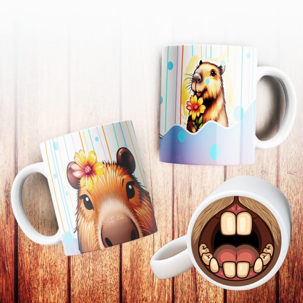 Capivara Bocão - Estampas Canecas - Imagem 4