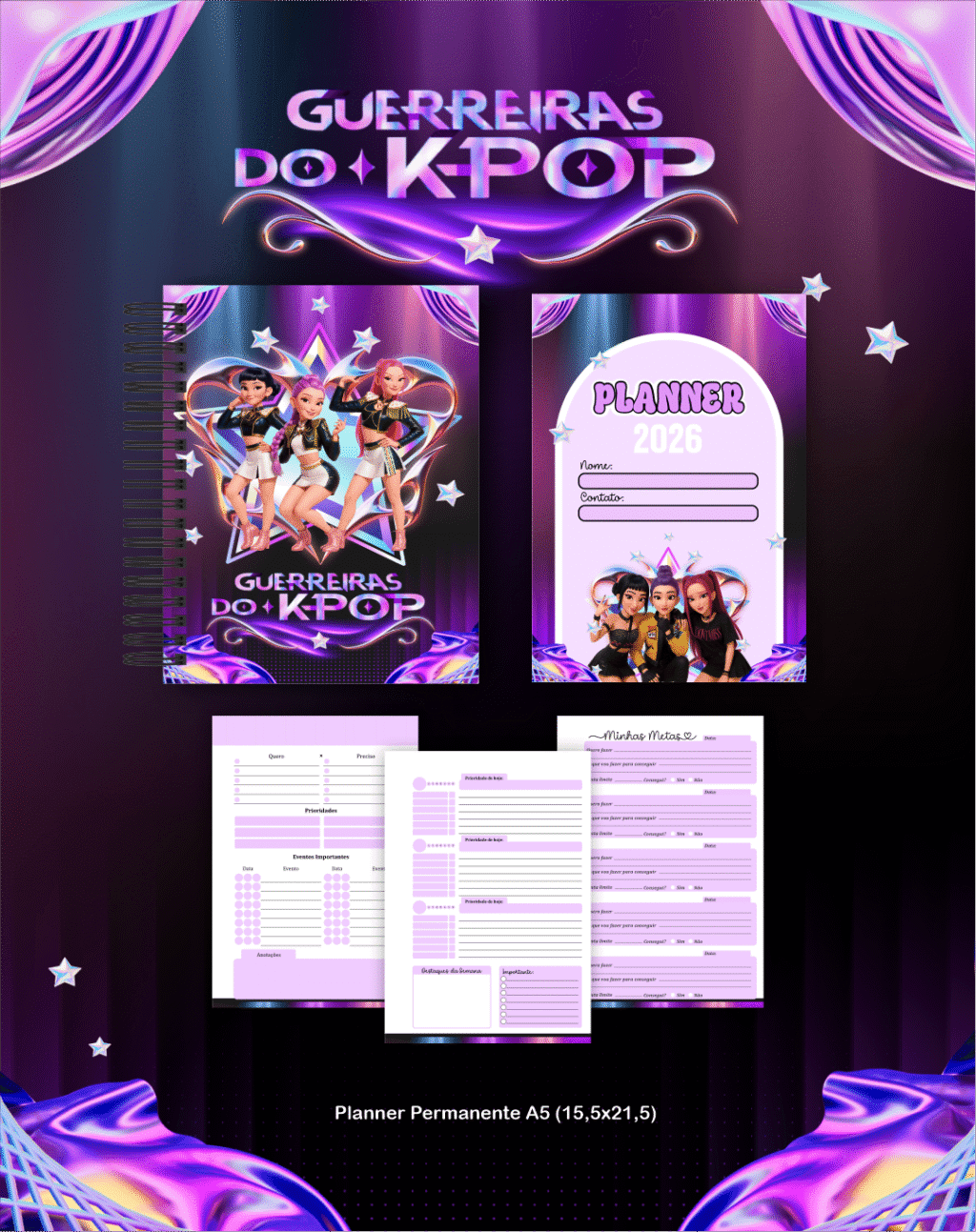 BOX Guerreiras do K-Pop - Escolar 2026 (Pamella) - Imagem 5