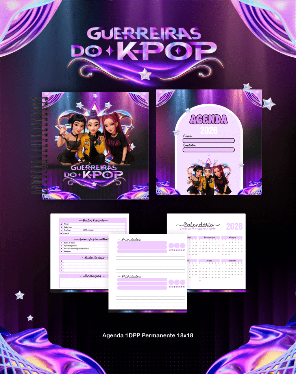 BOX Guerreiras do K-Pop - Escolar 2026 (Pamella) - Imagem 3