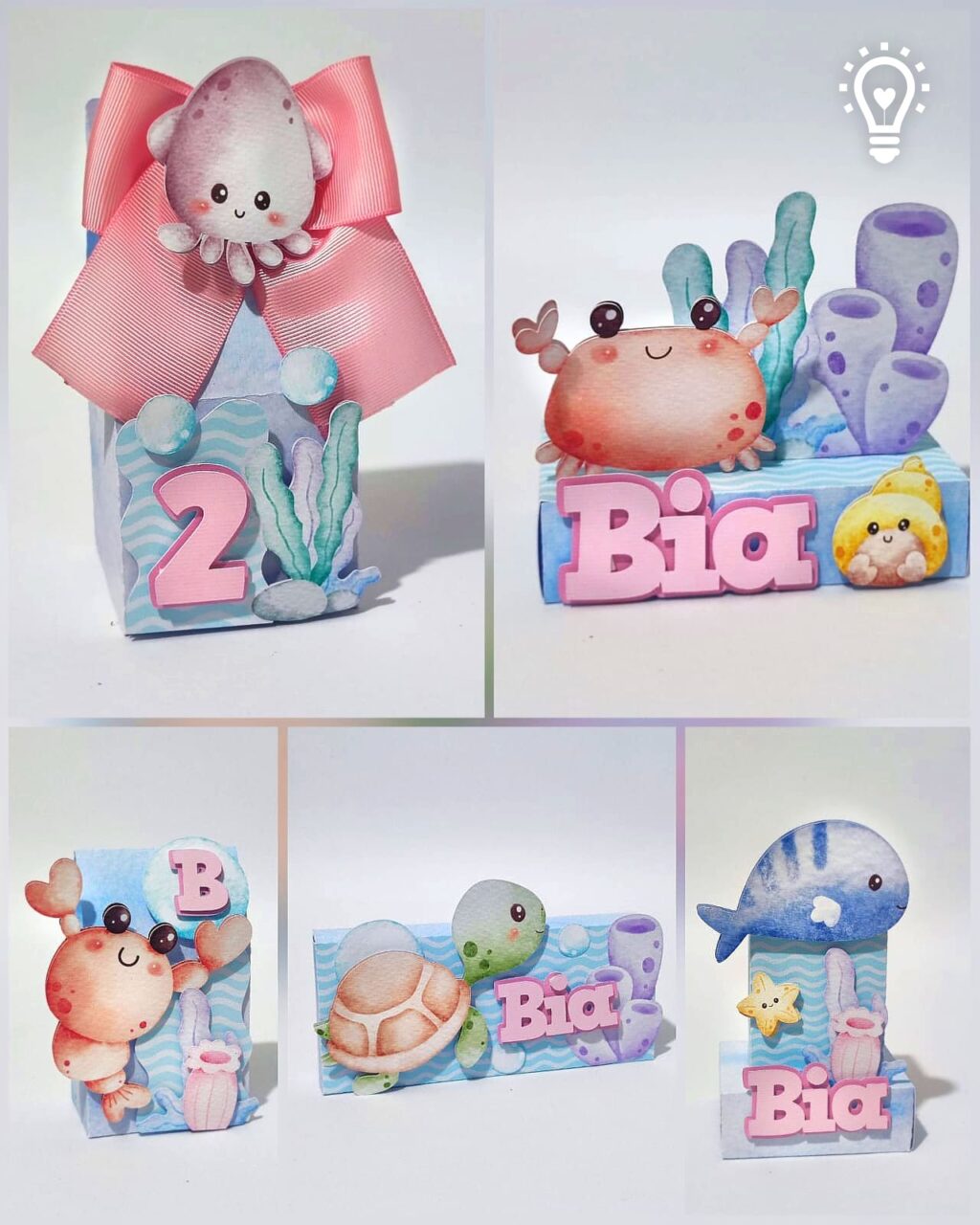 Animais Fundo do Mar - Kit Festa Pronta - Imagem 1