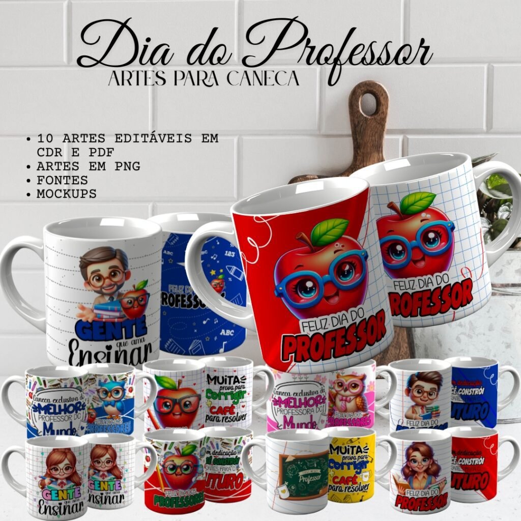 Arte para Canecas Dia do Professor – C2 - Imagem 1