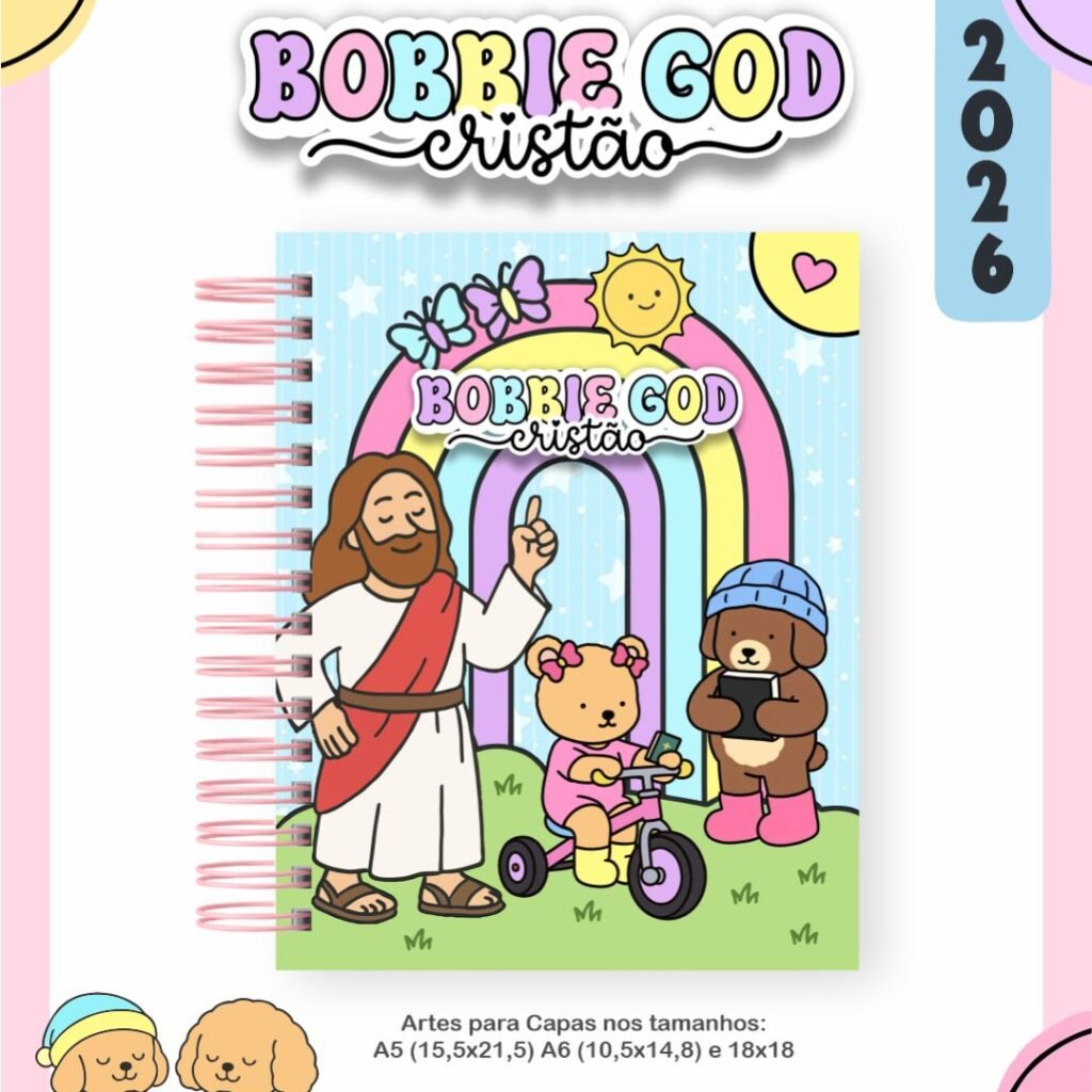BOX Bobbie God Cristão Menina | Menino - Escolar 2026 (Pamella) - Imagem 6