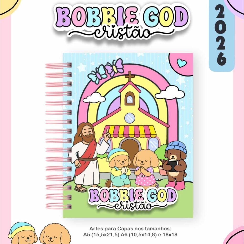 BOX Bobbie God Cristão Menina | Menino - Escolar 2026 (Pamella) - Imagem 4