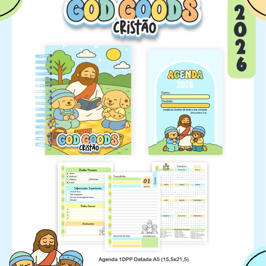 BOX Bobbie God Cristão Menina | Menino - Escolar 2026 (Pamella) - Imagem 9