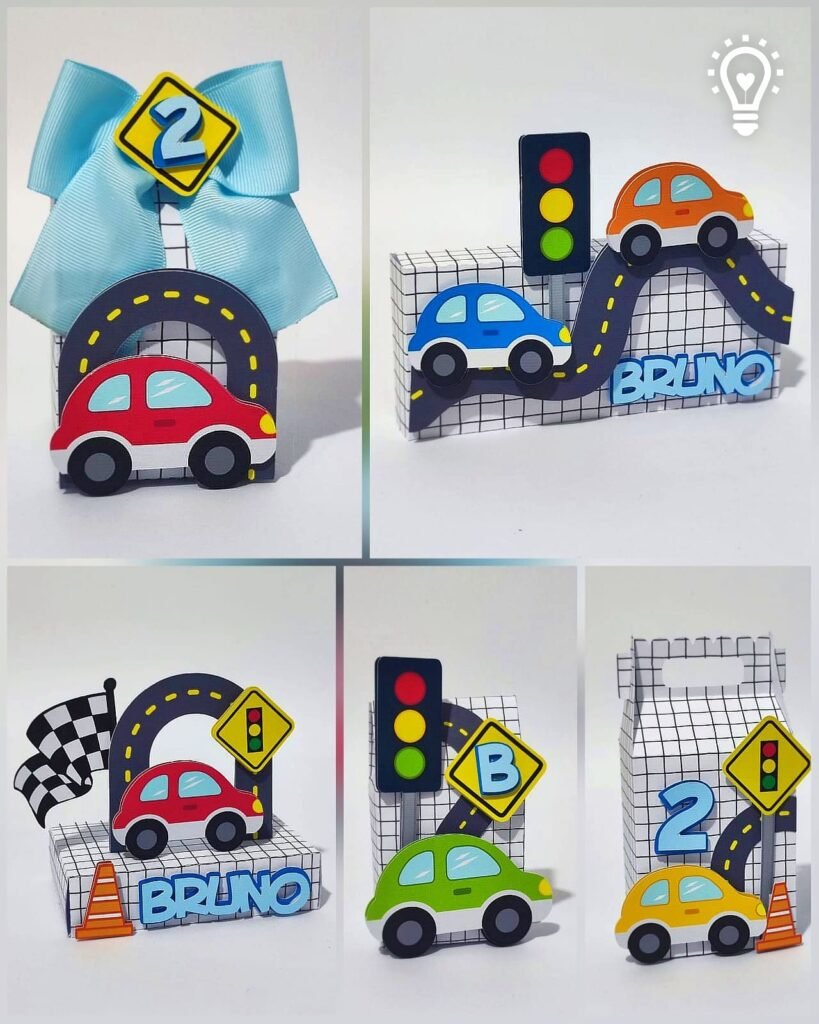 Carrinhos Coloridos - Kit Festa Pronta - Imagem 1