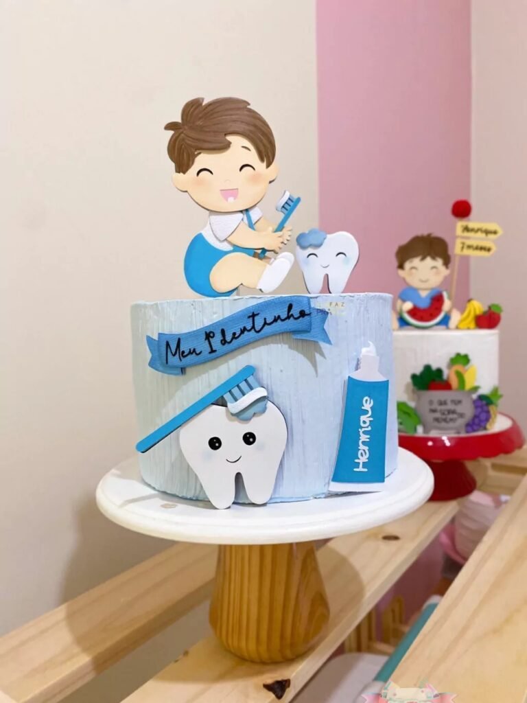 Meu Primeiro Dentinho - Topo de Bolo - Imagem 1