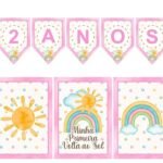 Primeira Volta ao Sol Menina - Kit Festa Pronta
