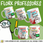 Flork Professores Irônicos - Artes para Caneca