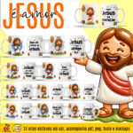 Jesus é Amor - Estampas Canecas