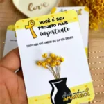 Cartão com flores - Setembro Amarelo