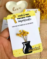 Cartão com flores - Setembro Amarelo