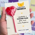 Cartão Pirulito - Setembro Amarelo