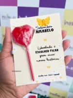 Cartão Pirulito - Setembro Amarelo