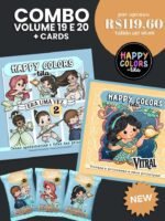 Happy Colors - Combo Vol 19 e 20 + Cards - Princesas 2.0 (Tita)