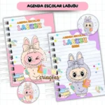 Agenda Escolar Menina 2026 - Labubu - Imagem 2