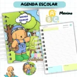 Agenda Escolar Menino 2026 - Bobbie Goods - Imagem 3