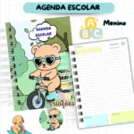 Agenda Escolar Menino 2026 - Bobbie Goods - Imagem 5