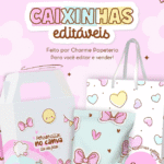 Moldes Caixinhas - Editáveis no CANVA