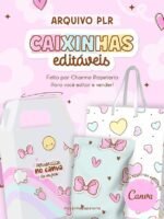 Moldes Caixinhas - Editáveis no CANVA