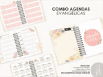 COMBO Agendas Evangélicas | Datadas (Moldes da Lê)