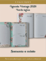 Miolo Agenda Vintage 2026 Costura (Perfeito Miolo)