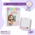 Combo 5 estrelas - Caderno Professora A5 (Luminous)