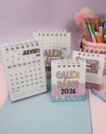 Calendários A6 e Mini 2026 – Professores (Mimos Personalizados)