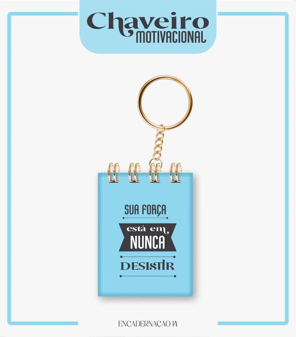 Chaveiro Motivacional Masculino (Lina) - Imagem 2
