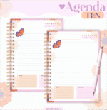 Agenda 2026 - Teen 5 Borboletas (Lina) - Imagem 2