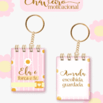 Chaveiro Motivacional Feminino (Lina)