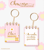 Chaveiro Motivacional Feminino (Lina)