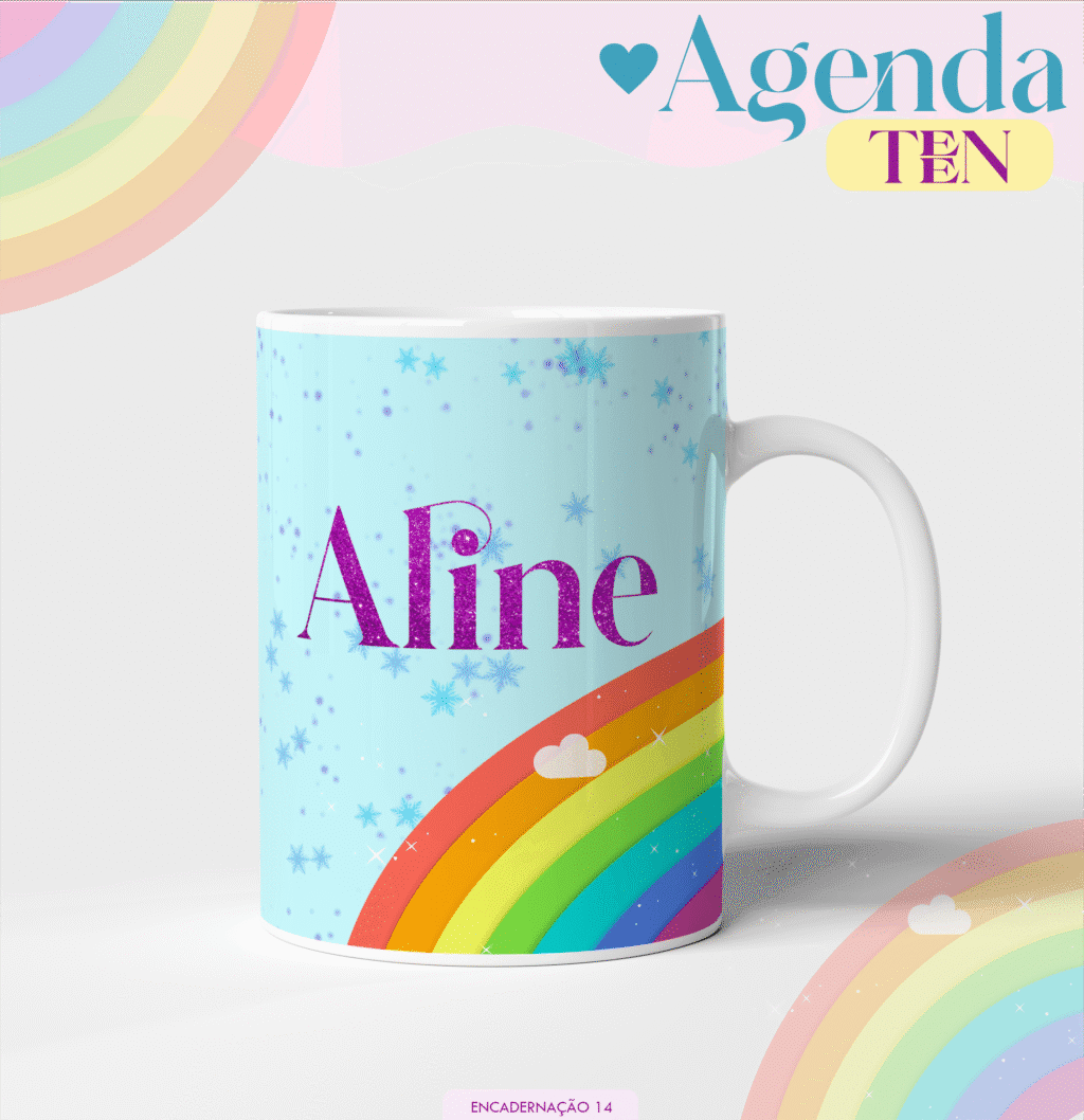 Agenda 2026 - Teen 3 Arco Íris (Lina) - Imagem 3