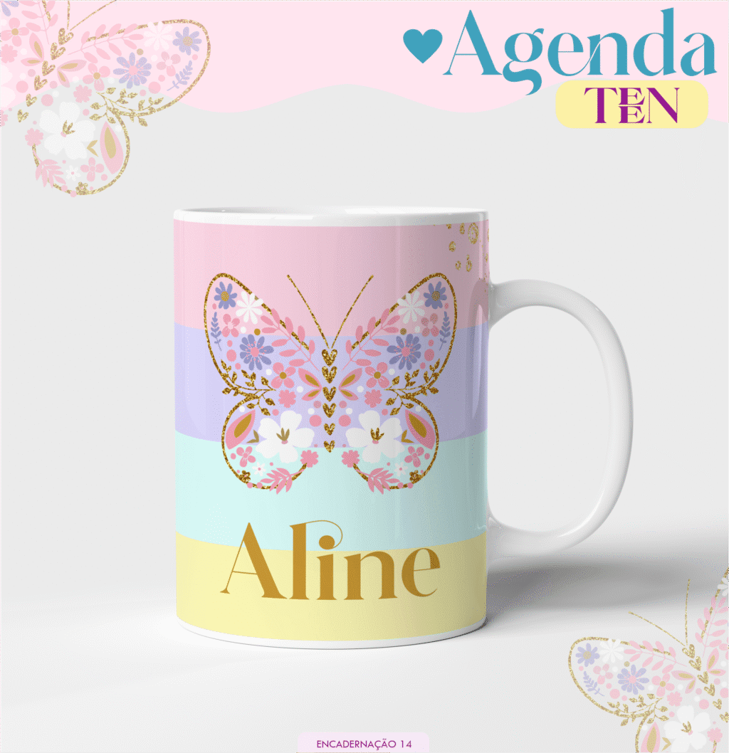 Agenda 2026 - Teen 4 Borboleta Candy (Lina) - Imagem 3
