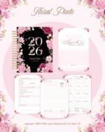 Alfabeto Floral Preta - Agendas | Planners 2026(Pamella) - Imagem 2