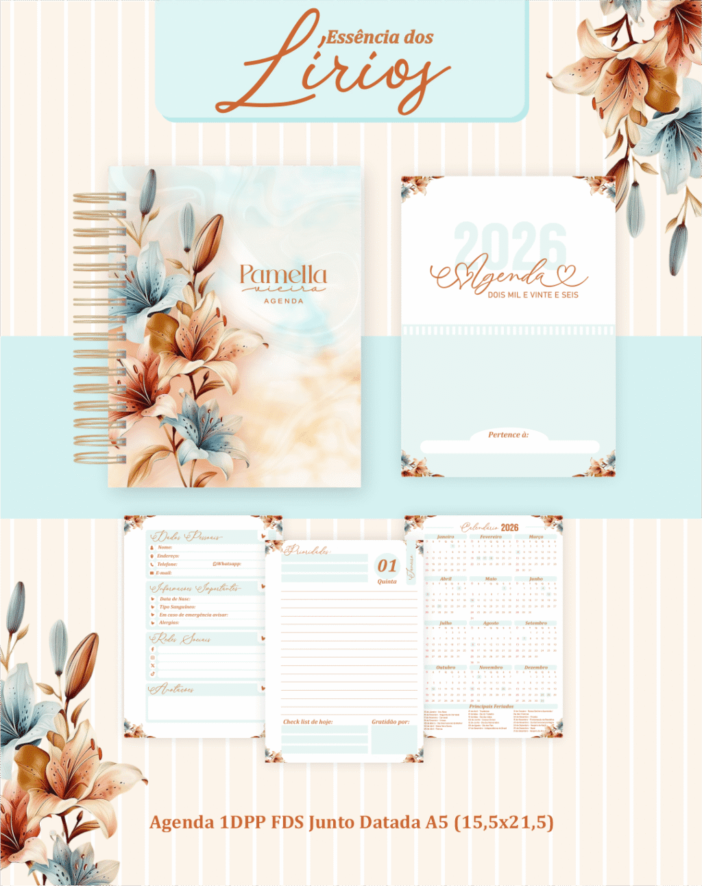 Essência dos Lírios - Agendas | Planners 2026 (Pamella) - Imagem 4