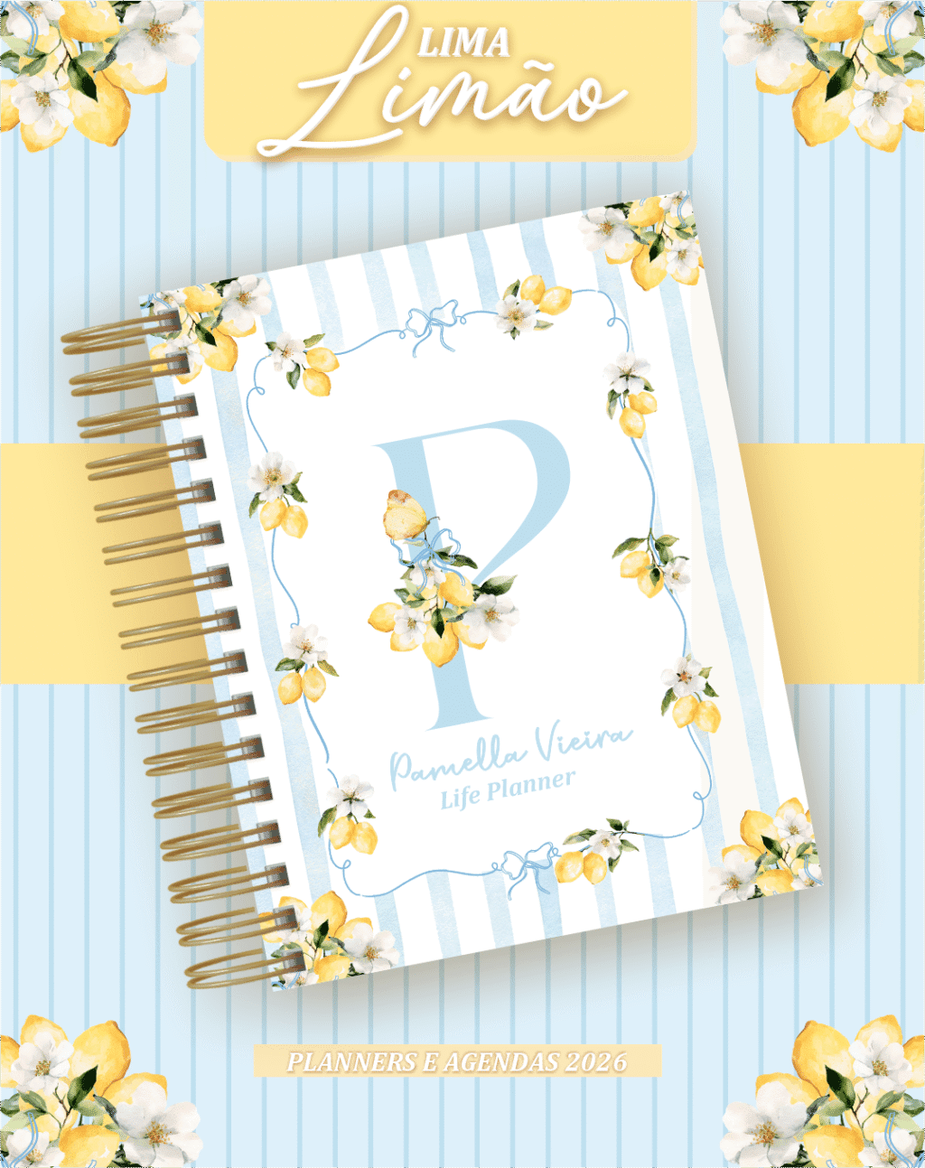 Alfabeto Lima Limão - Agendas | Planners 2026 (Pamella) - Imagem 1