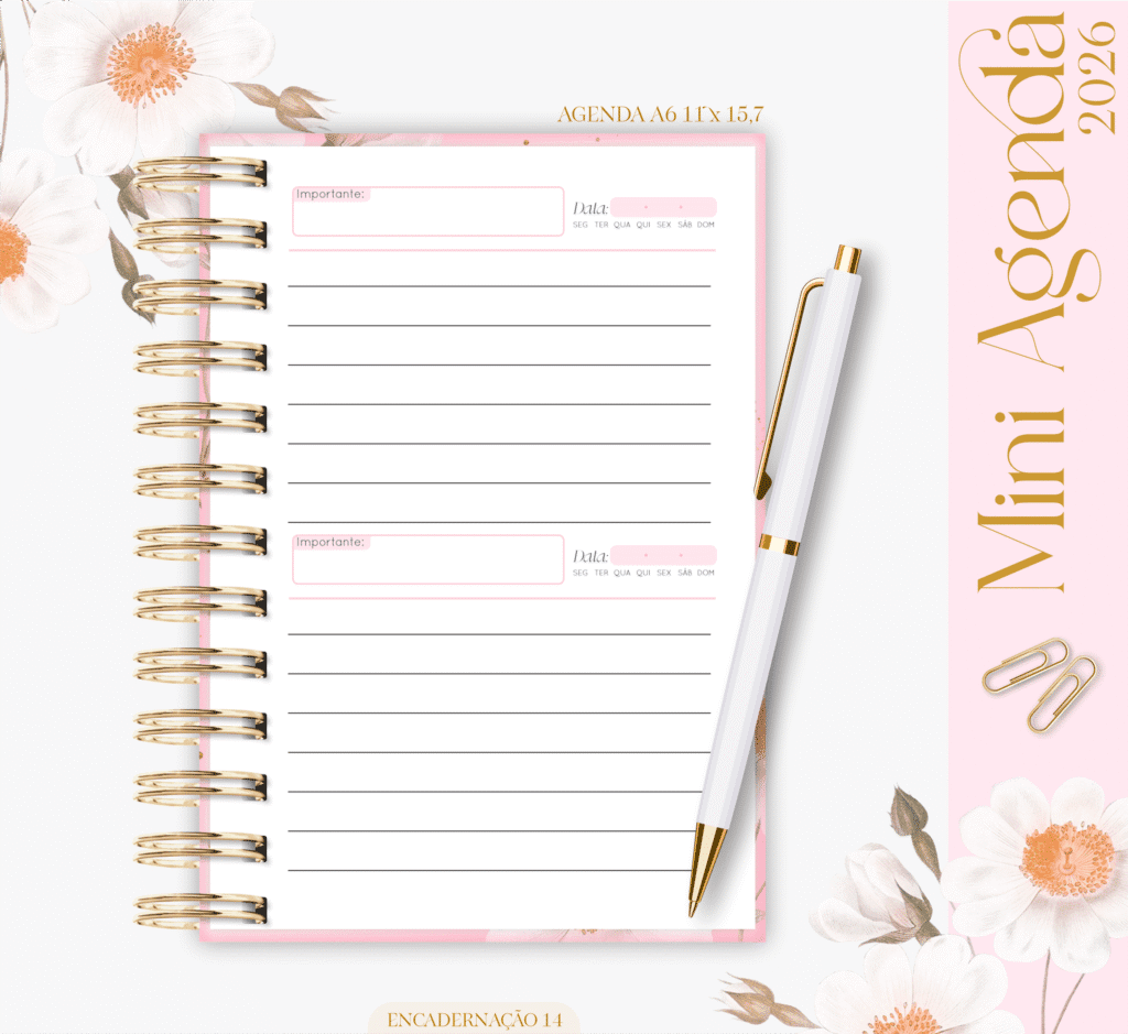 Agenda A6 2026 (Lina) - Imagem 13