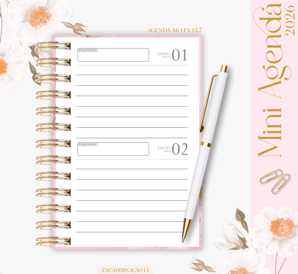 Agenda A6 2026 (Lina) - Imagem 14