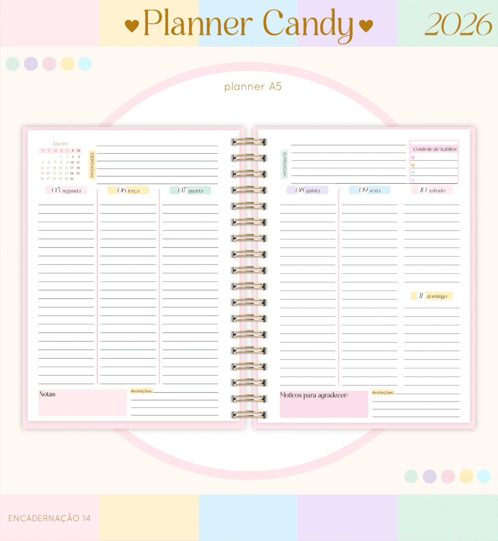 Planner A5 2026 (Lina) - Imagem 14