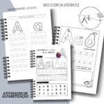 Kit Caderno com Atividades de Alfabetização Escolar – Feminino e Masculino (Re Castori) - Imagem 7