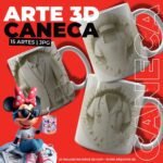 3D Profissões - Artes para Caneca