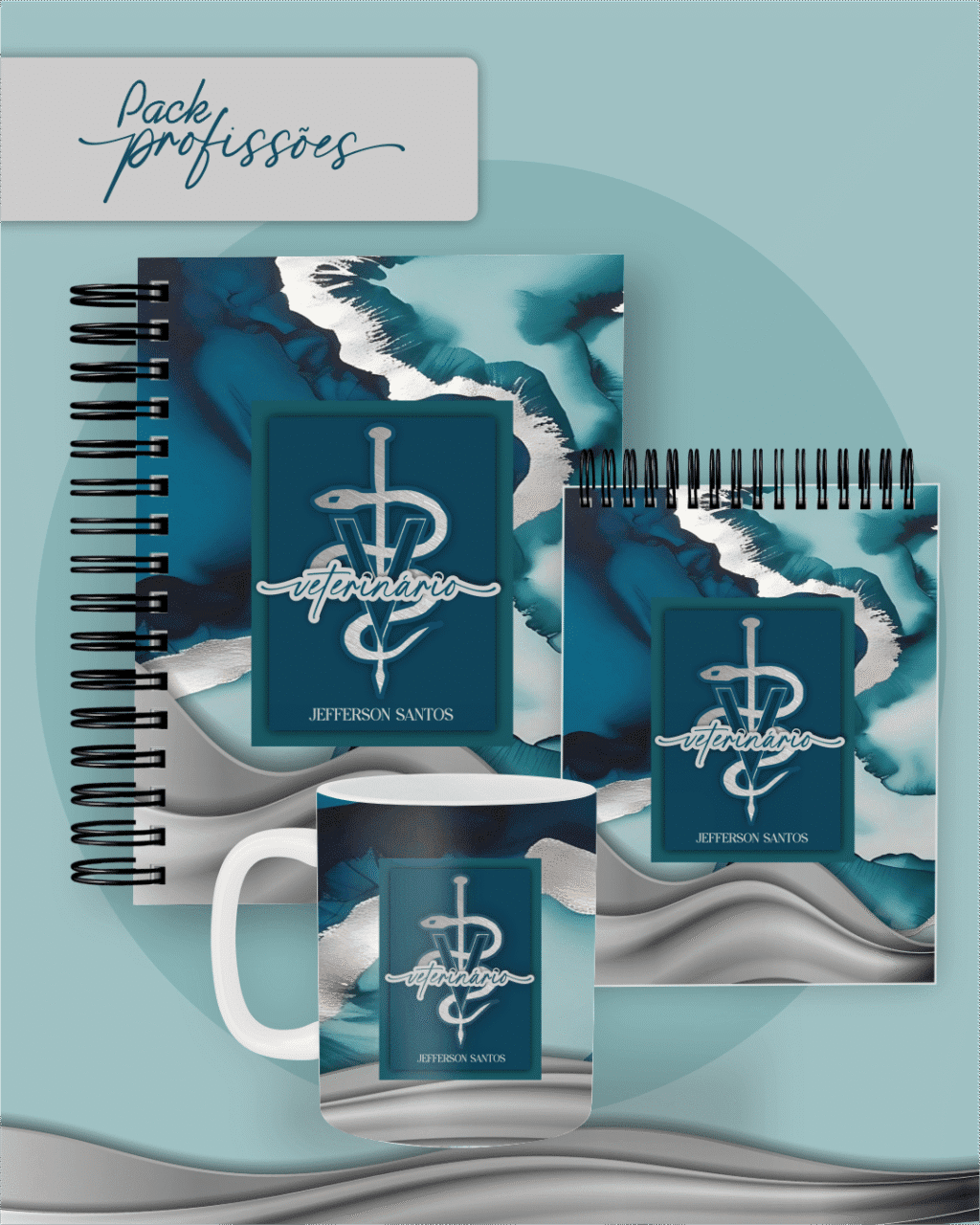 Profissões 2026: Masculina Marmorizada (Pamella) - Imagem 1