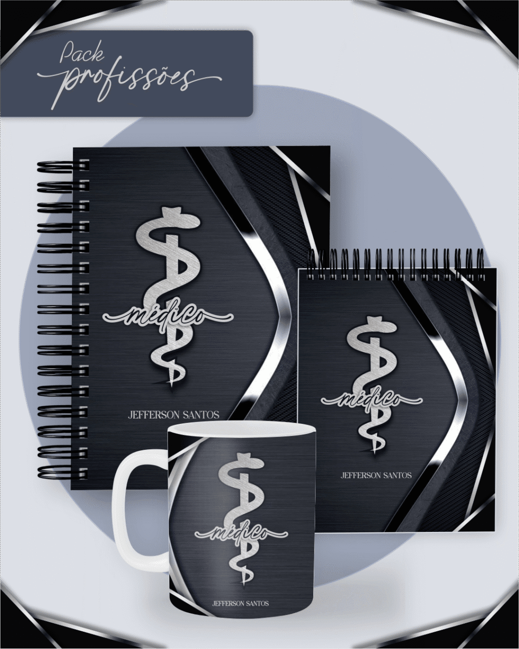 Profissões 2026: Masculina Preta (Pamella) - Imagem 1