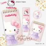 Kit Hello Kitty 1 - Encadernação (Crys Arts) - Imagem 2