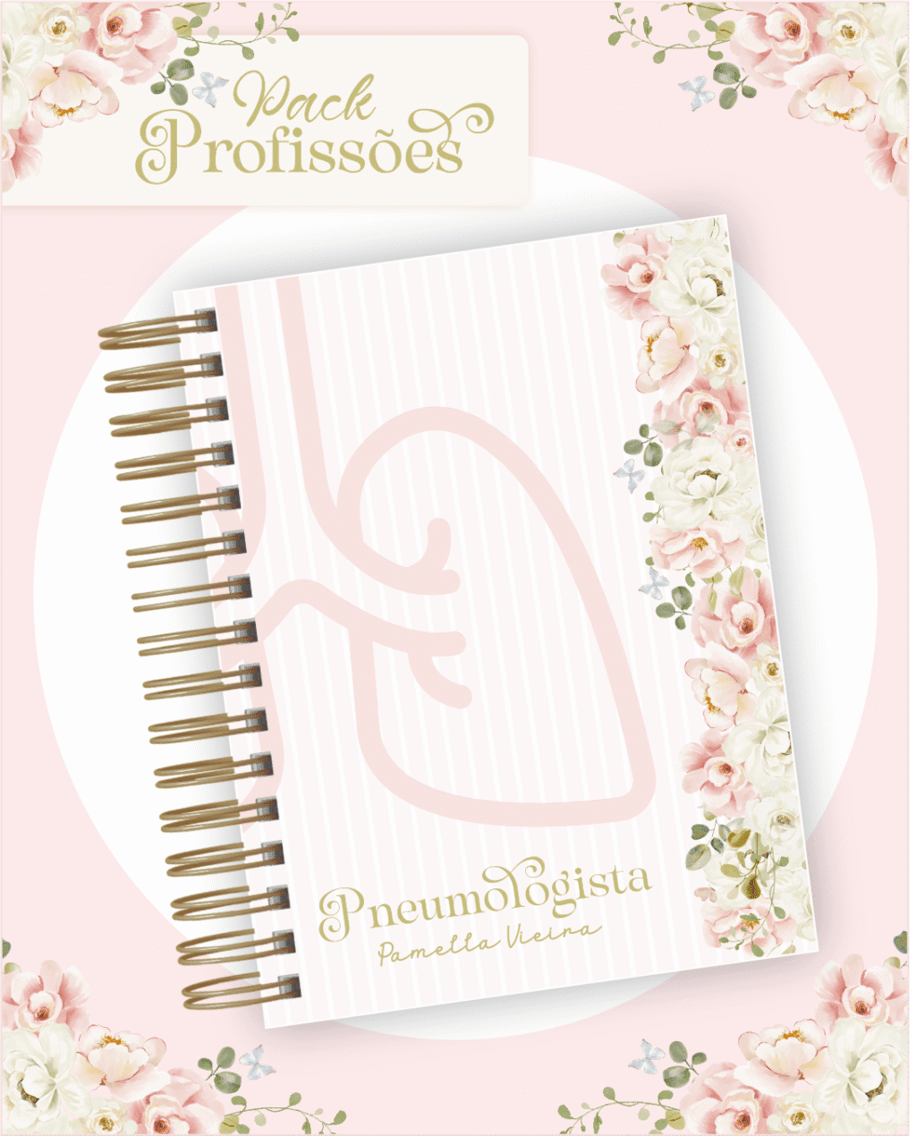 Profissões 2026: Floral Rosa (Pamella) - Imagem 7