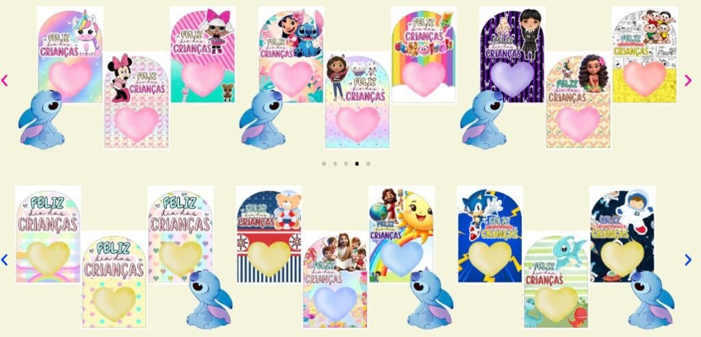 Cartão Coração Acetato - Dias das Crianças 2025 - Imagem 1