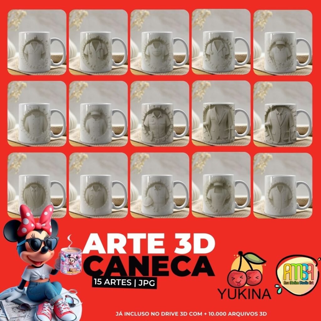 3D Profissões - Artes para Caneca - Imagem 2