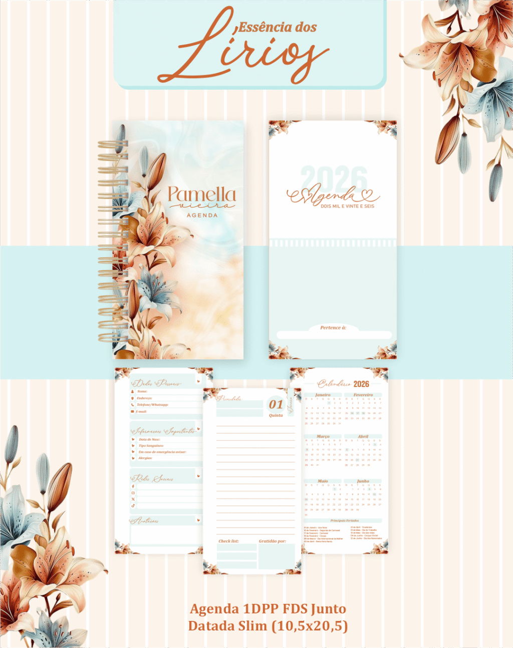 Essência dos Lírios - Agendas | Planners 2026 (Pamella) - Imagem 3