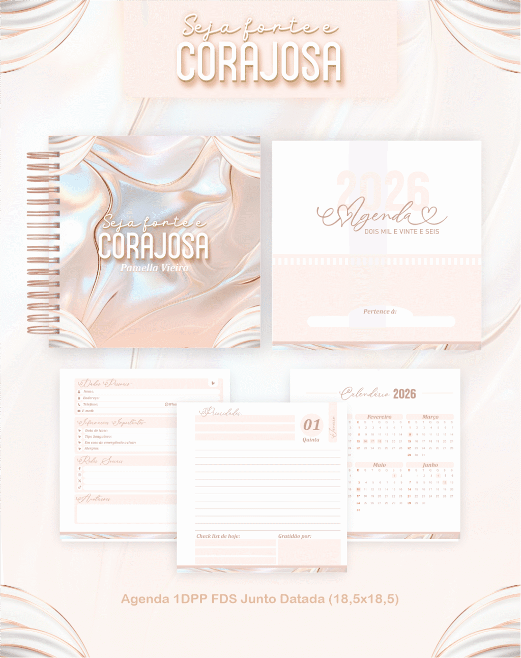 Forte e Corajosa - Agendas | Planners 2026 (Pamella) - Imagem 4