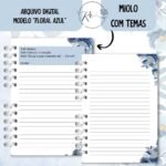 Caderno Assembeia de Circuito 2025/2026 – FLORAL AZUL C/TEMA (Re Castori) - Imagem 5